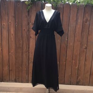 B Smart Black Beaded Maxi Dress